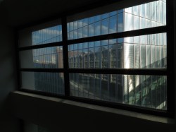 Reflection of the Grossmarkthalle